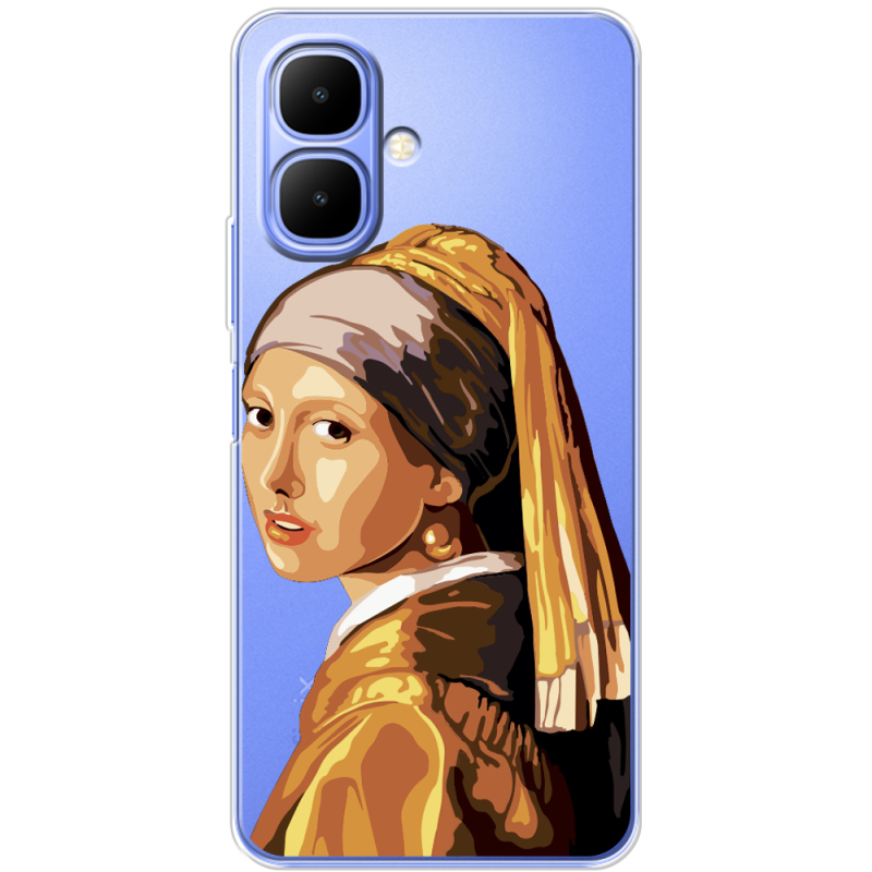 Прозорий чохол BoxFace Infinix Smart 10 Девушка с жемчужной серёжкой