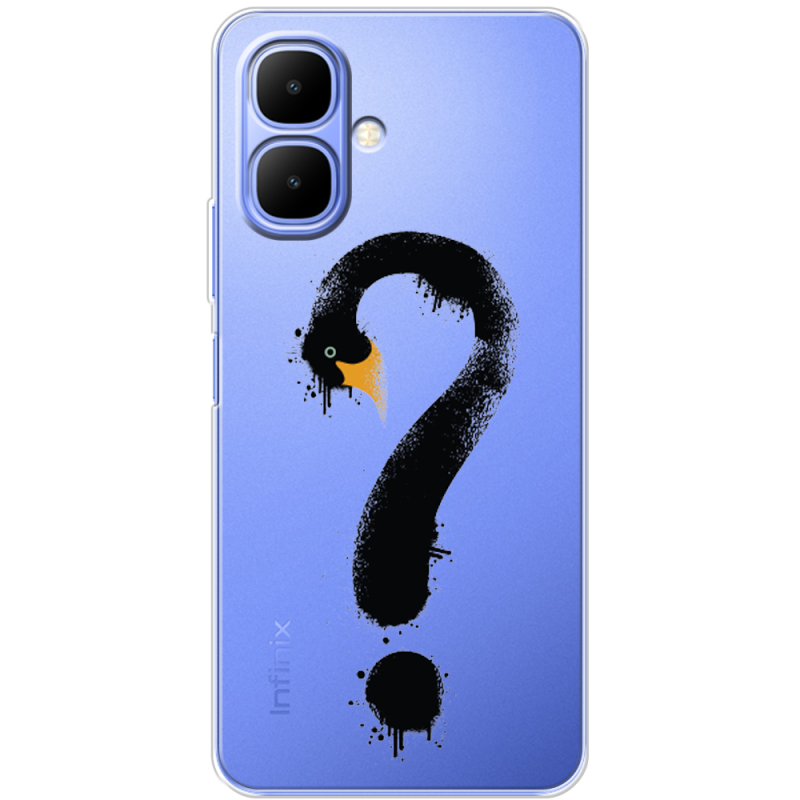 Прозорий чохол BoxFace Infinix Smart 10 Swan question