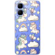 Прозорий чохол BoxFace Infinix Smart 10 Unicorns