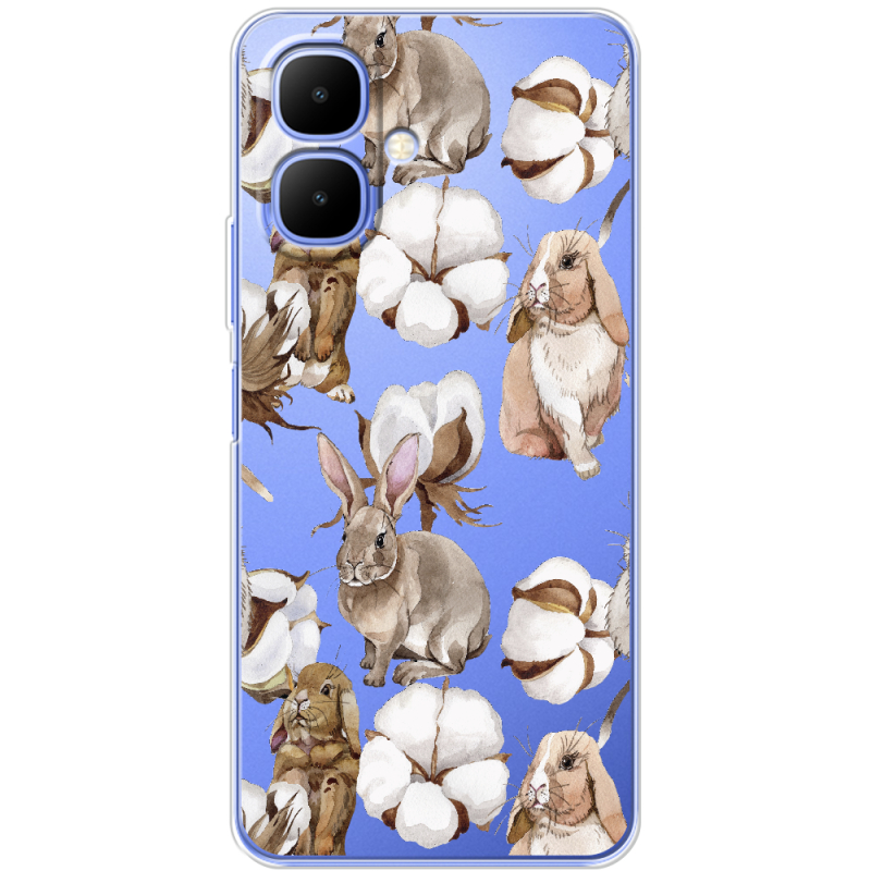 Прозорий чохол BoxFace Infinix Smart 10 Cotton and Rabbits