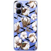 Прозорий чохол BoxFace Infinix Smart 10 Cotton flowers