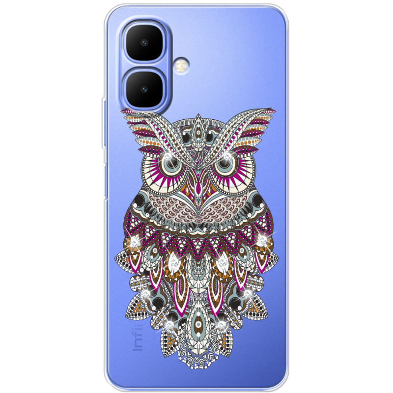 Чохол зі стразами Infinix Smart 10 Owl