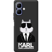 Чорний чохол BoxFace Infinix Smart 10 Cat in Black