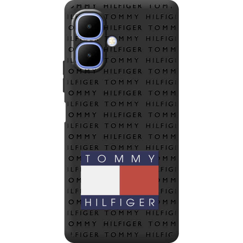 Чорний чохол BoxFace Infinix Smart 10 Tommy Print