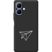 Чорний чохол BoxFace Infinix Smart 10 Paper Plane