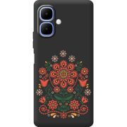 Чорний чохол BoxFace Infinix Smart 10 Ukrainian Ornament