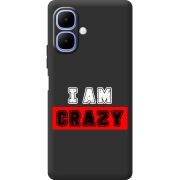 Чорний чохол BoxFace Infinix Smart 10 I'm Crazy