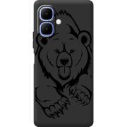 Чорний чохол BoxFace Infinix Smart 10 Grizzly Bear