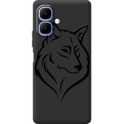 Чорний чохол BoxFace Infinix Smart 10 Wolf