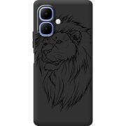 Чорний чохол BoxFace Infinix Smart 10 Lion