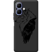 Чорний чохол BoxFace Infinix Smart 10 Wolf and Raven