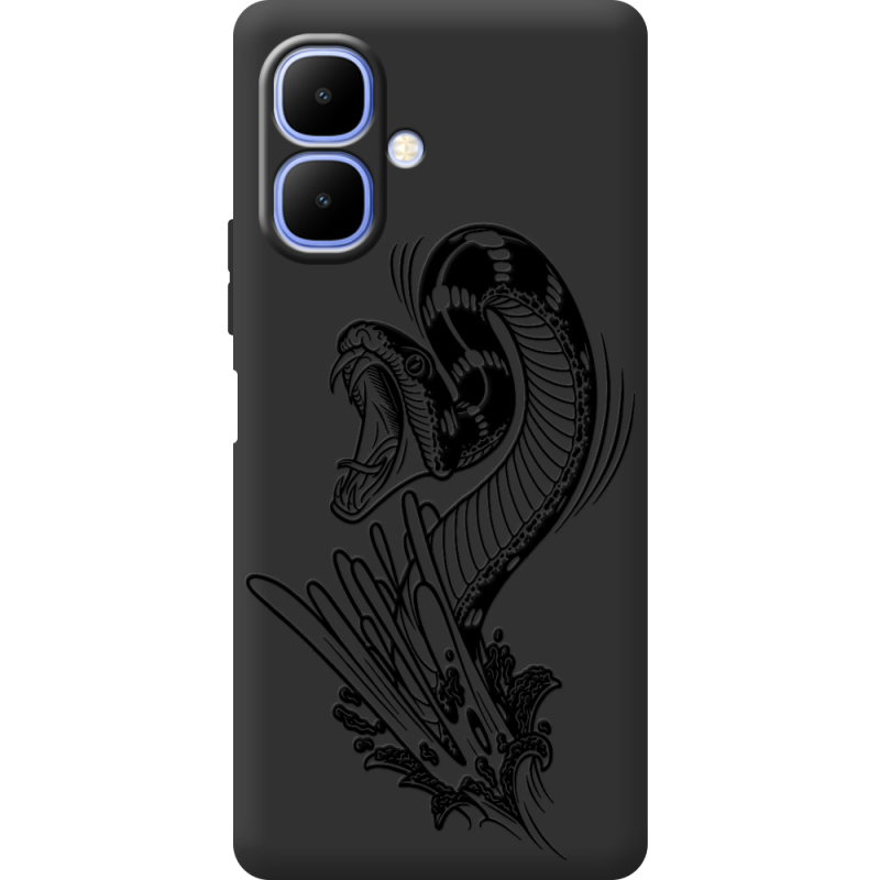 Чорний чохол BoxFace Infinix Smart 10 Snake