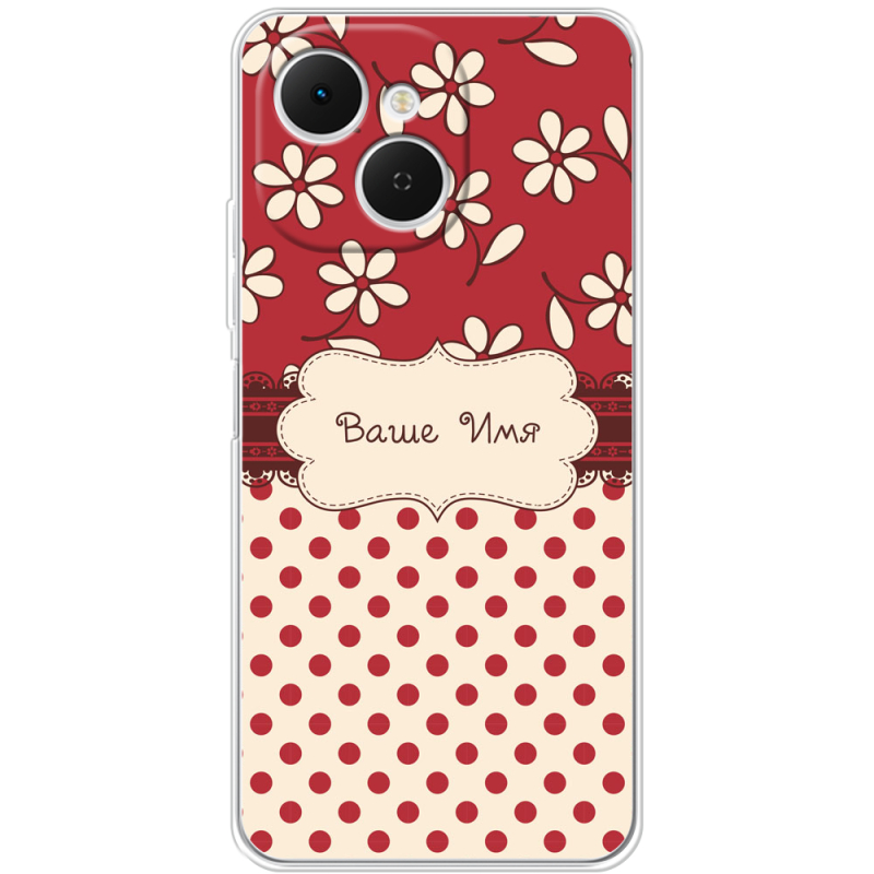 Чохол BoxFace Tecno Spark 40C Именной Polka Dots