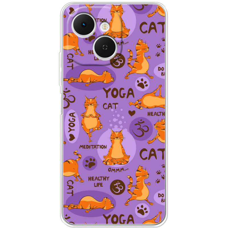 Чохол BoxFace Tecno Spark 40C Yoga Cat