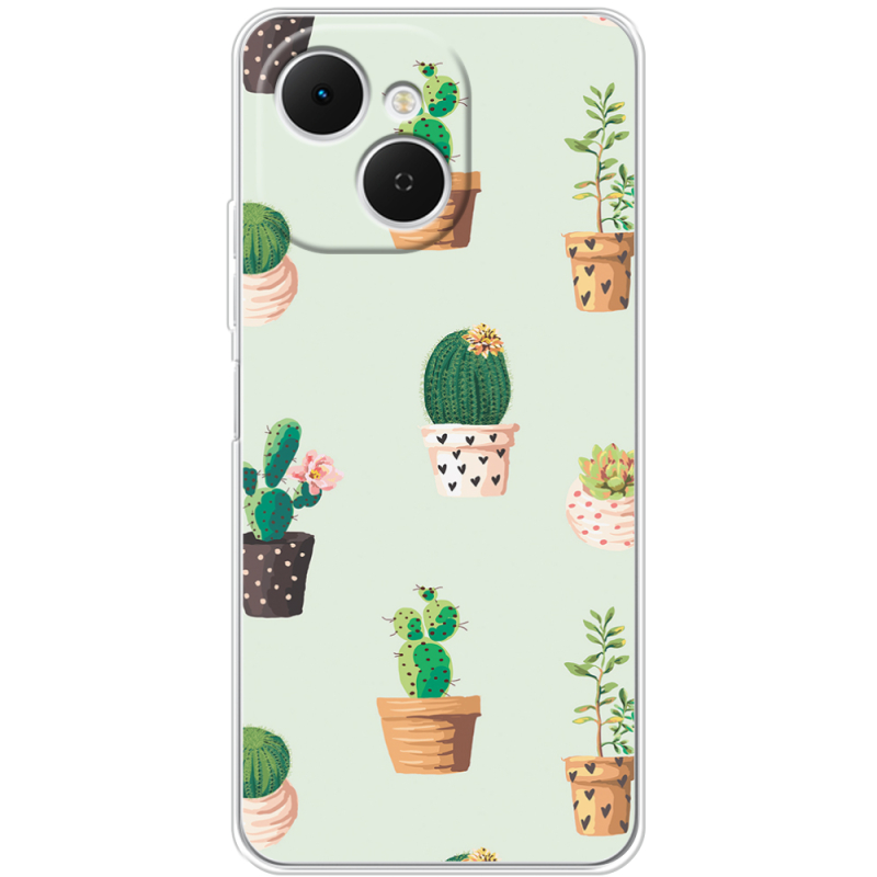 Чохол BoxFace Tecno Spark 40C L-green Cacti