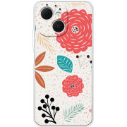 Чохол BoxFace Tecno Spark 40C Line Flowers