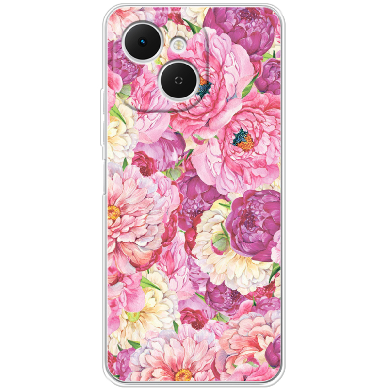 Чохол BoxFace Tecno Spark 40C Pink Peonies