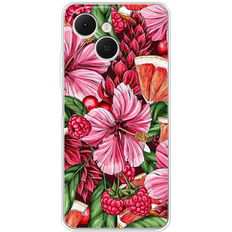 Чохол BoxFace Tecno Spark 40C Tropical Flowers