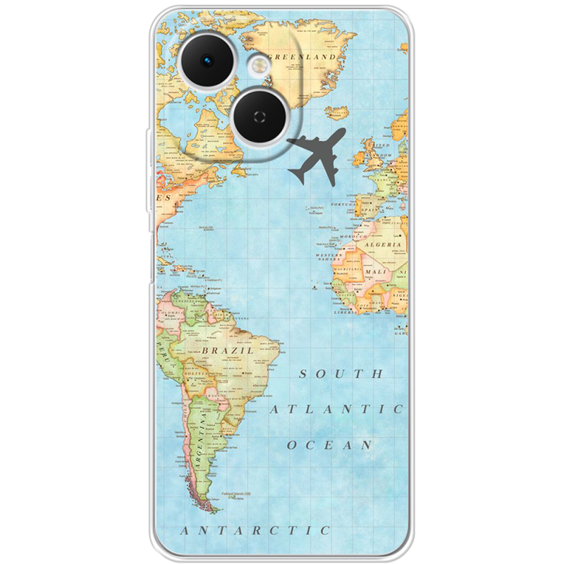 Чохол BoxFace Tecno Spark 40C Карта