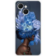 Чохол BoxFace Tecno Spark 40C Exquisite Blue Flowers