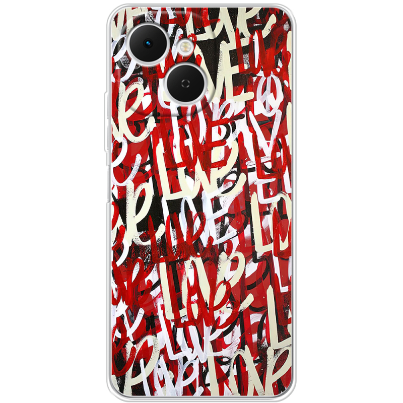Чохол BoxFace Tecno Spark 40C Love Graffiti