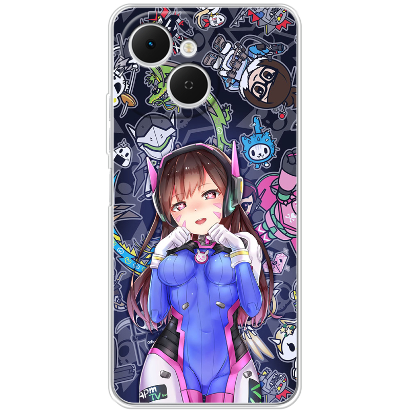 Чохол BoxFace Tecno Spark 40C Overwatch D.VA