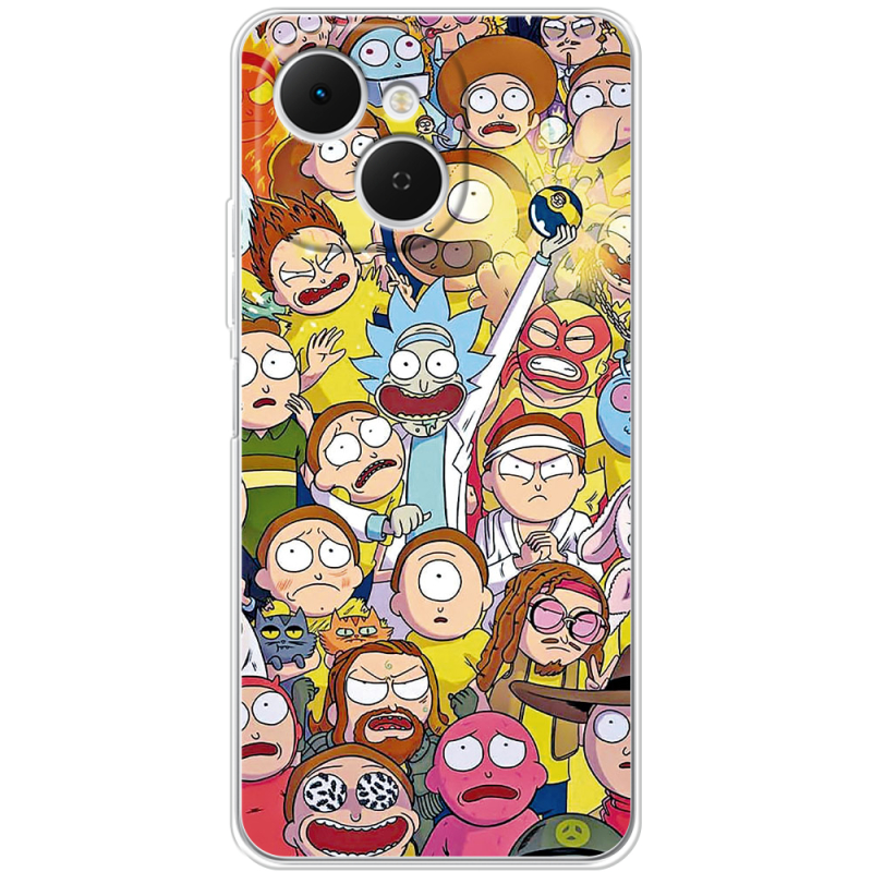 Чохол BoxFace Tecno Spark 40C Rick and Morty