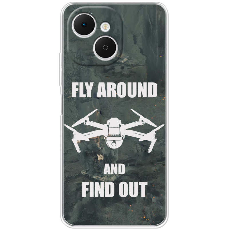 Чохол BoxFace Tecno Spark 40C Дрон Fly Around