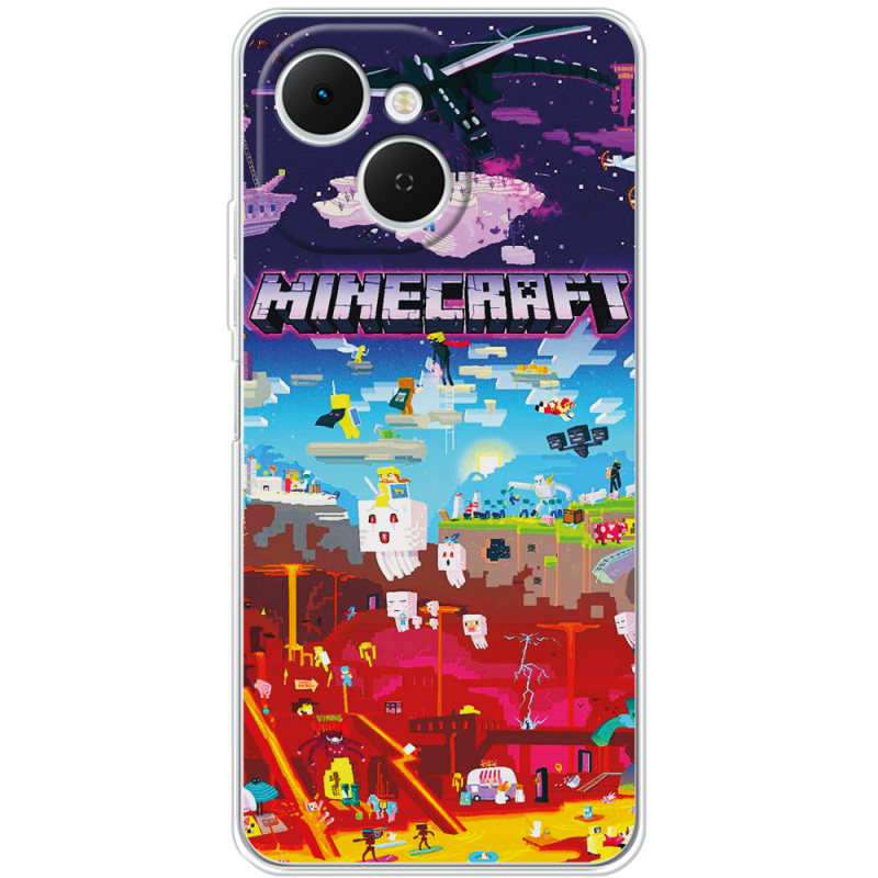 Чохол BoxFace Tecno Spark 40C Minecraft World Beyond