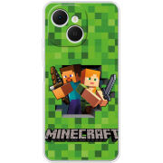 Чохол BoxFace Tecno Spark 40C Майнкрафт Стів і Алекс