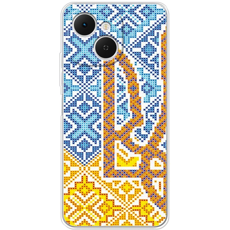 Чохол BoxFace Tecno Spark 40C Тризуб Вишивка