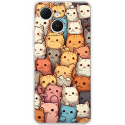 Чохол BoxFace Tecno Spark 40C Котики муркотики