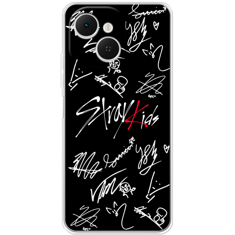 Чохол BoxFace Tecno Spark 40C Stray Kids автограф