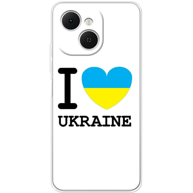 Чохол BoxFace Tecno Spark 40C I love Ukraine