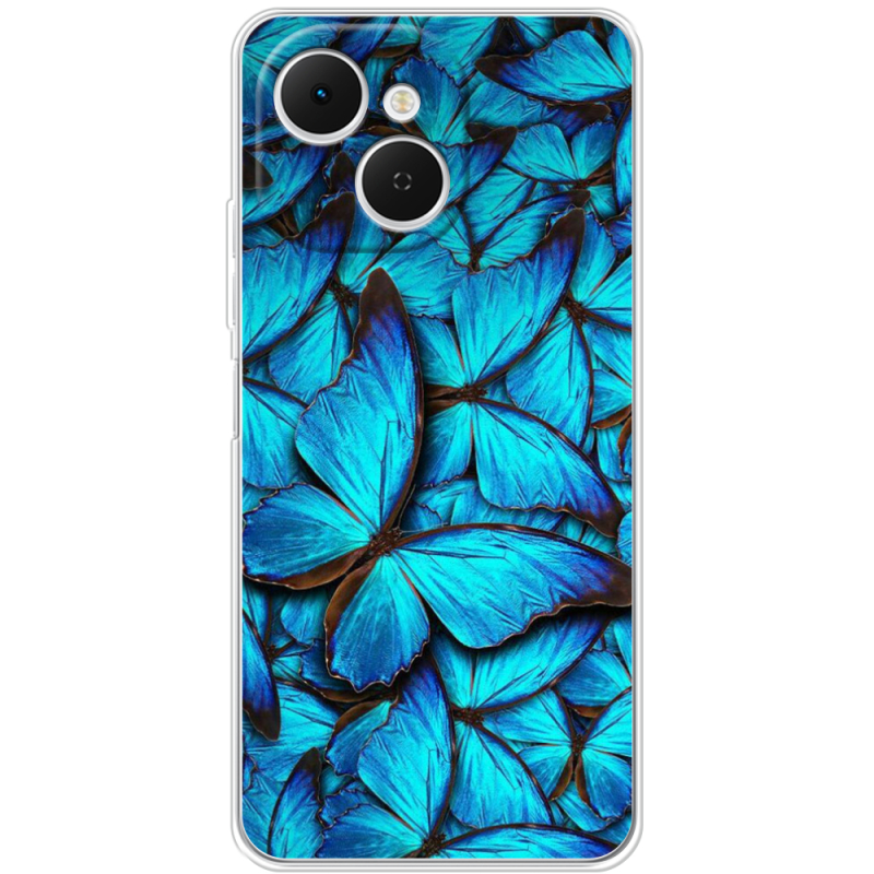 Чохол BoxFace Tecno Spark 40C лазурные бабочки