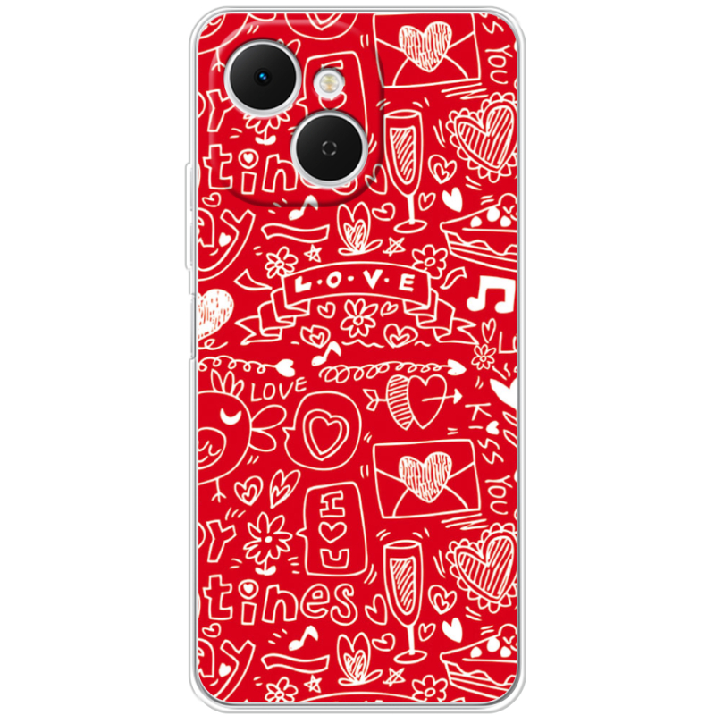 Чохол BoxFace Tecno Spark 40C Happy Valentines