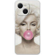 Чохол BoxFace Tecno Spark 40C Marilyn Monroe Bubble Gum