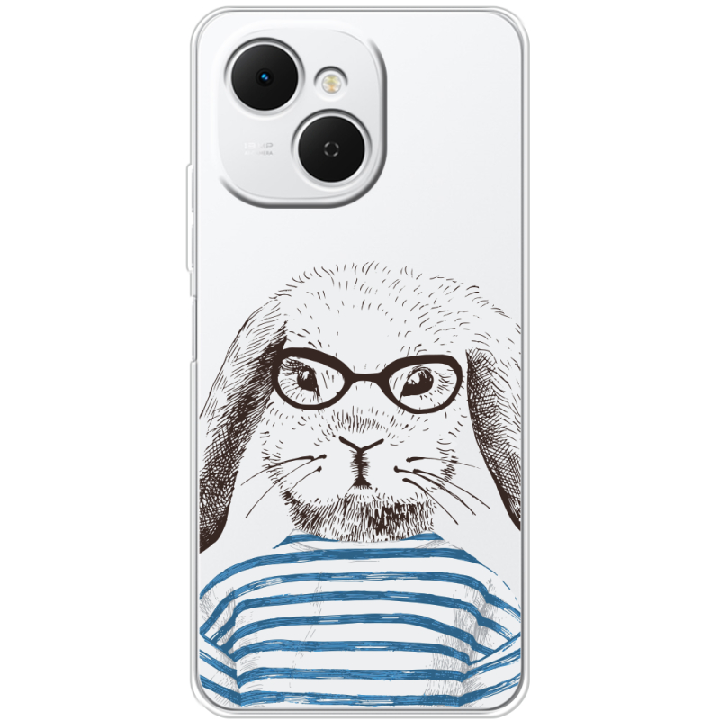 Прозорий чохол BoxFace Tecno Spark 40C MR. Rabbit