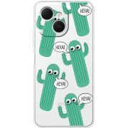 Прозорий чохол BoxFace Tecno Spark 40C с 3D-глазками HIYA