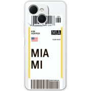 Прозорий чохол BoxFace Tecno Spark 40C Ticket Miami