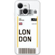 Прозорий чохол BoxFace Tecno Spark 40C Ticket London