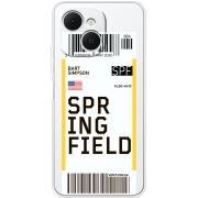 Прозорий чохол BoxFace Tecno Spark 40C Ticket Springfield