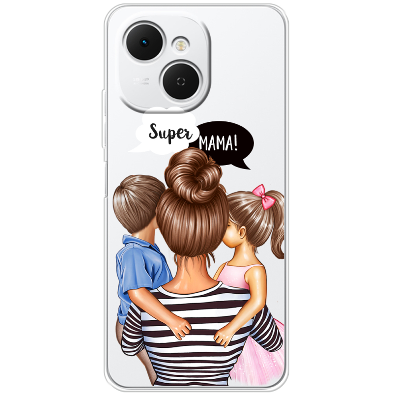 Прозорий чохол BoxFace Tecno Spark 40C Super Mama