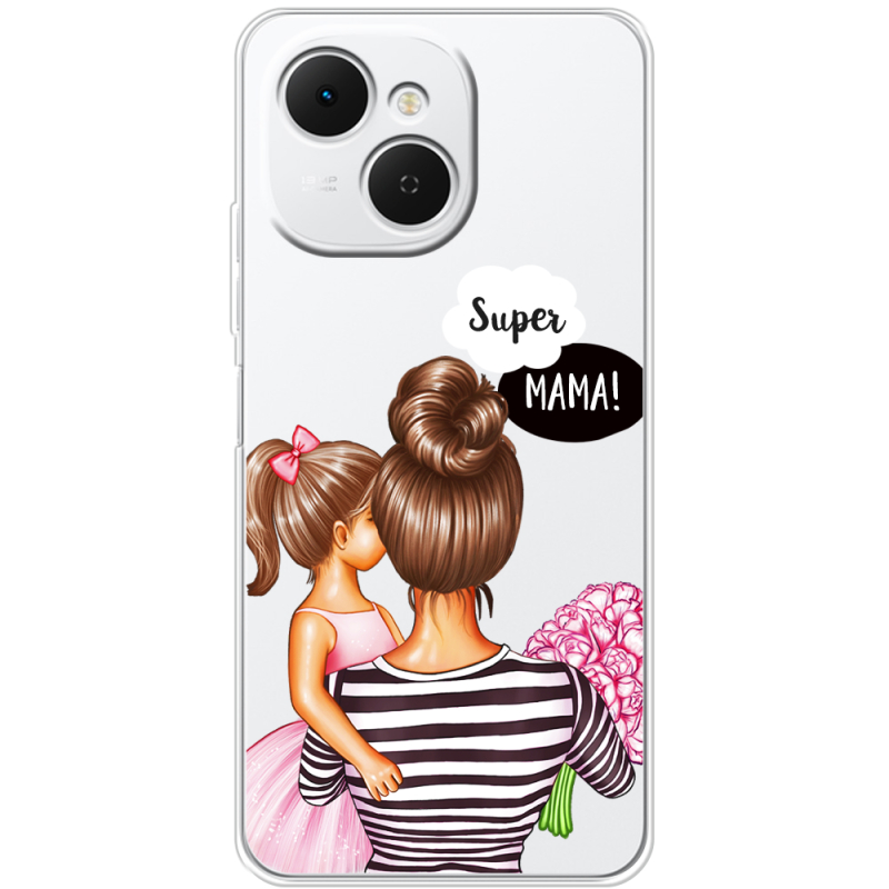 Прозорий чохол BoxFace Tecno Spark 40C Super Mama and Daughter