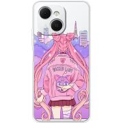 Прозорий чохол BoxFace Tecno Spark 40C Wiked Lady