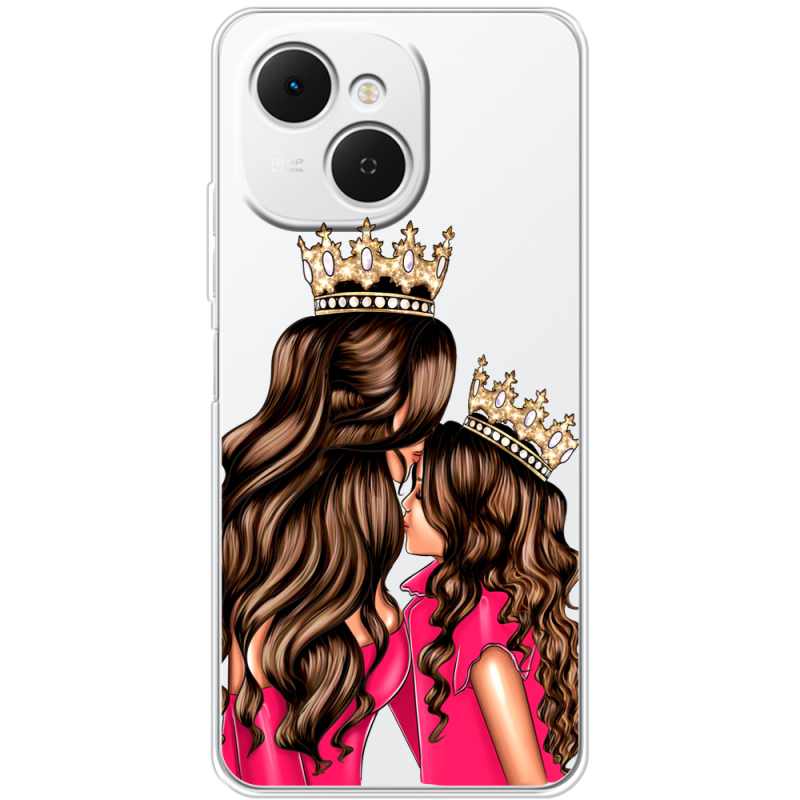 Прозорий чохол BoxFace Tecno Spark 40C Queen and Princess