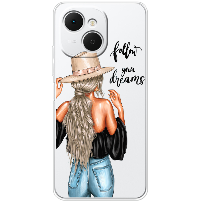 Прозорий чохол BoxFace Tecno Spark 40C Follow Your Dreams