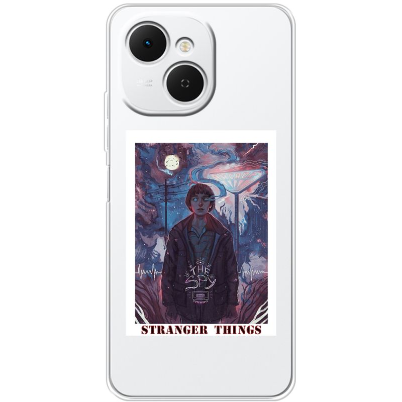 Прозорий чохол BoxFace Tecno Spark 40C Stranger Things