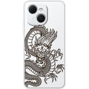 Прозорий чохол BoxFace Tecno Spark 40C Chinese Dragon