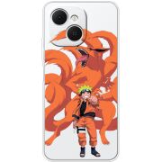 Прозорий чохол BoxFace Tecno Spark 40C Naruto and Kurama
